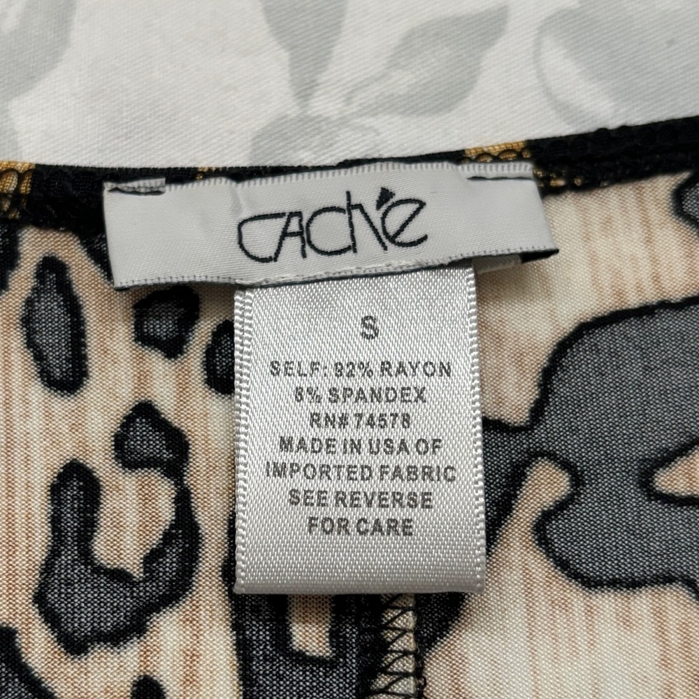 Cache Size S Animal Print Top - image 3